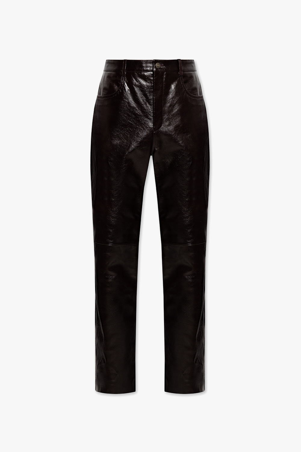 Gucci leather trousers on sale